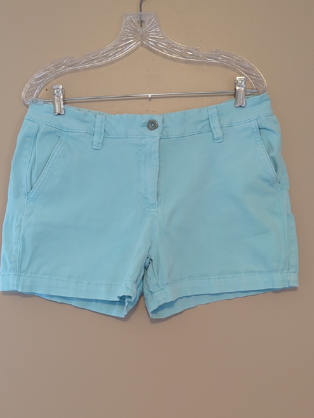 Light Aqua Blue Women’s Land 'n Sea Cotton Blend Shorts